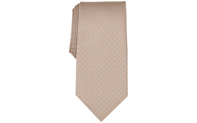  Men’s Corbett Mini-Geo Tie – Taupe