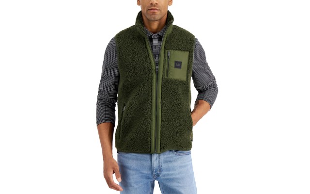  Men’s Full-Zip Vest, Green, X-Large
