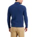  Mens Layering Collared 3/4 Zip Pullover  Sweater, Blue, X-Large