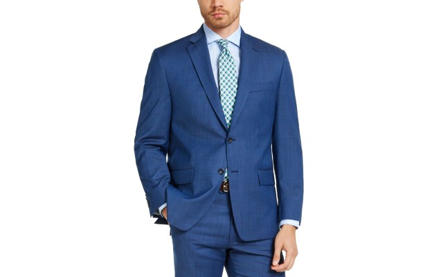  Men’s Modern-Fit Airsoft Stretch Suit Jackets, Navy, 41R