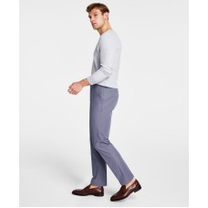 Michael Kors Men’s Pattern Classic Fit Pants, Ash Blue, 40×30