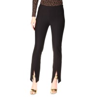 Michael Kors Plus Size High Rise Split-Hem Leggings – Black, 1X