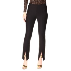 Michael Kors Plus Size High Rise Split-Hem Leggings – Black, 2X