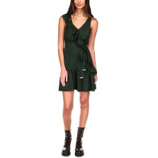 Michael Kors Ruffled Faux-wrap Dress Moss, 4