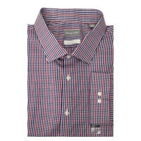 Michael Kors Slim Fit Travel Stretch Cotton-Nylon Dress Shirt, Wine, 5XL