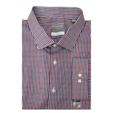 Michael Kors Slim Fit Travel Stretch Cotton-Nylon Dress Shirt, Wine, 5XL
