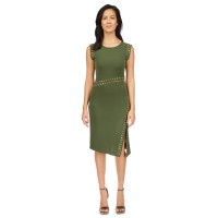 Michael Kors Womens Astor Stud Dress, Jade, X-Large