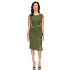 Michael Kors Womens Astor Stud Dress, Jade, X-Large