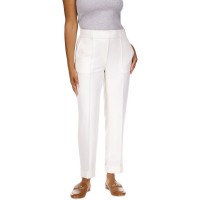 Michael Kors Women’s High-Rise Pull-on Pants, Regular & Petite – White, 2P