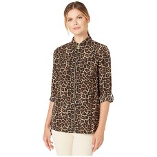 Michael Kors Women’s Leopard-Print Top – Leopard, X-Large