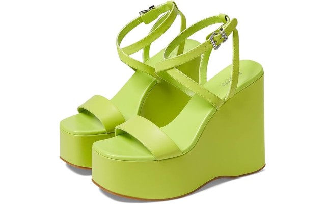  Women’s Paola Platform Dress Sandals Women’s Shoes, Bright Limeade, 9M