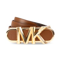Michael Kors Women’s Reversible Leather Belt – Luggage Rev. Brown/Gold