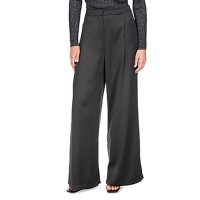 Michael Kors Women’s Satin Wide-Leg Pants – Black, 10