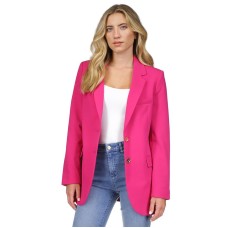 Michael Kors Women’s Two-Button Boyfriend Blazer, Regular & Petite – Deep Fuchsia, 4