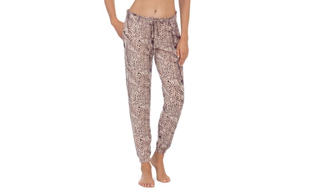 Midnight Bakery Women’s Brushed Knit Jogger Pants, Purple, X-Large