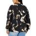 Womens Trendy Plus Size Tie-Dyed Yosemite Graphic Top,1X