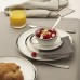  Blakeslee Platinum Bone China Salad Plate, 8.5-Inch