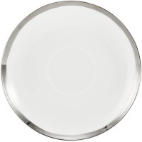 Mikasa Blakeslee Platinum Bone China Saucer, 6”, White