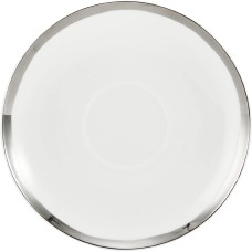 Mikasa Blakeslee Platinum Bone China Saucer, 6”, White