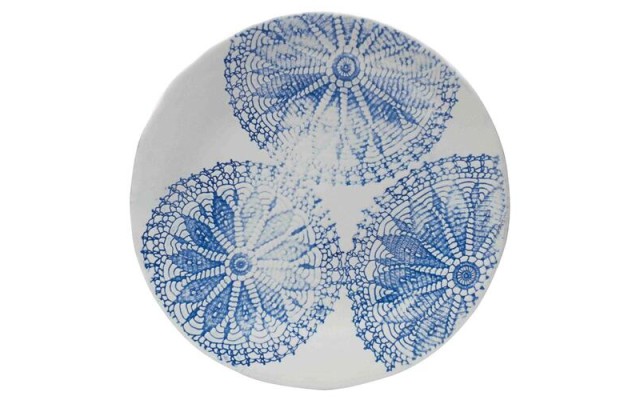  Daniela Blue Round Platter Blue