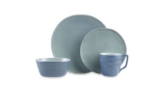  Marbella Place Setting, Blue, 4-Piece