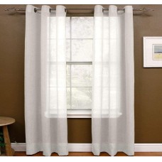 Miller Curtains Preston 108-inch Sheer Grommet Panel, White