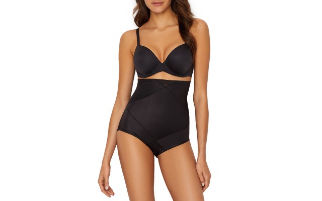 Instant Tummy Tuck High-Waist Brief 2415, Black, Medium