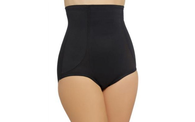 Womens Back Magic Extra Firm Control High-Waist Brief Style-2915, Black, X-Large