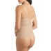  Women’s Extra Firm Tummy-Control High-Waist Sheer Thong 2778, Nude, Large