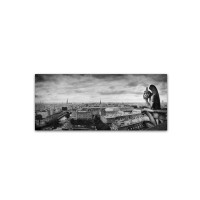 Moises Levy ‘Boring in Paris’ Canvas Art – 19″ x 8″ x 2″