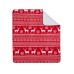  Birch Trails Holiday Printed Reversible Sherpa Throws, Red, 50