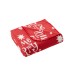  Birch Trails Holiday Printed Fleece Throw, 50″ x 60″, Red