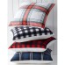  Birch Trails Plaid Reversible Decorative Pillow, 24″ x 24″, White Check