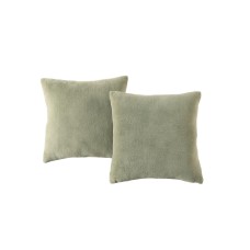 Morgan Home Velvet Square Decorative Pillow 2-Pack, 18 X 18,Green,