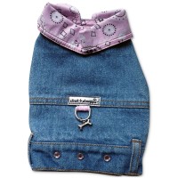 My Canine Kids Denim Bandana Jean Jacket, Blue, Small