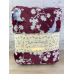  Luxury Velvet Throw, 50×70, Burgundy
