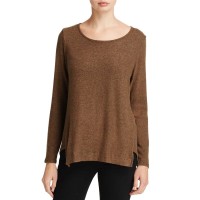 Nally & Millie Womens Notched Fleece Top (Pesto Green, Medium/Large)
