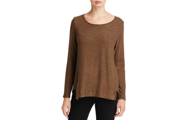 Nally & Millie Womens Notched Fleece Top (Pesto Green, Medium/Large)
