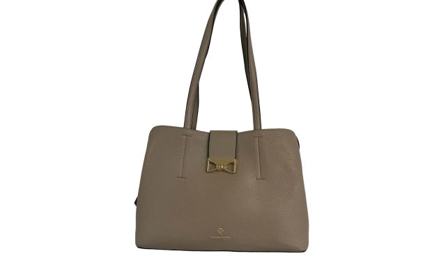  Felicity Taupe Vegan Shoulder Bag