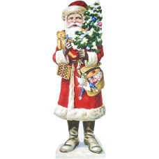 National Tree Company 35″ Santa Claus Easel-Back Decoration