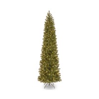 National Tree Company 9-ft. Pre-Lit Downswept Douglas Fir Pencil Slim Artificial Christmas Tree, Green