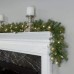  Company Pre-Lit Artificial Christmas Garland, Green, Norwood Fir, White Lights, Plug In, Christmas Collection, 9 Feet