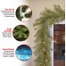  Company Pre-Lit Artificial Christmas Garland, Green, Norwood Fir, White Lights, Plug In, Christmas Collection, 9 Feet