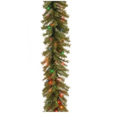 National Tree Company Pre-Lit Artificial Christmas Garland with Multi-Color Lights