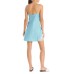 Natori Lace Trim Satin Chemise, X-Large, Green