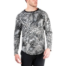 Natori Mens Kaede Leopard-Print Raglan Shirts