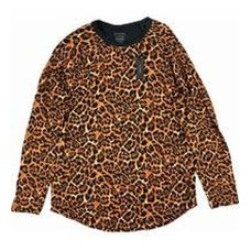 Natori Mens Kaede Leopard-Print Raglan Shirts