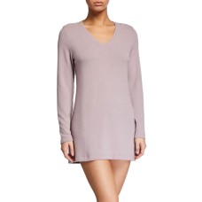 Natori V-Neck Knit Tunic, Pink X-Small