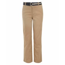 Nautica Big Boys Husky Logan Flat-Front Stretch Twill Belted Pants