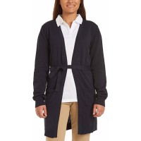 Nautica Juniors Uniform Wrap Cardigan Sweater, Navy, 3-5
